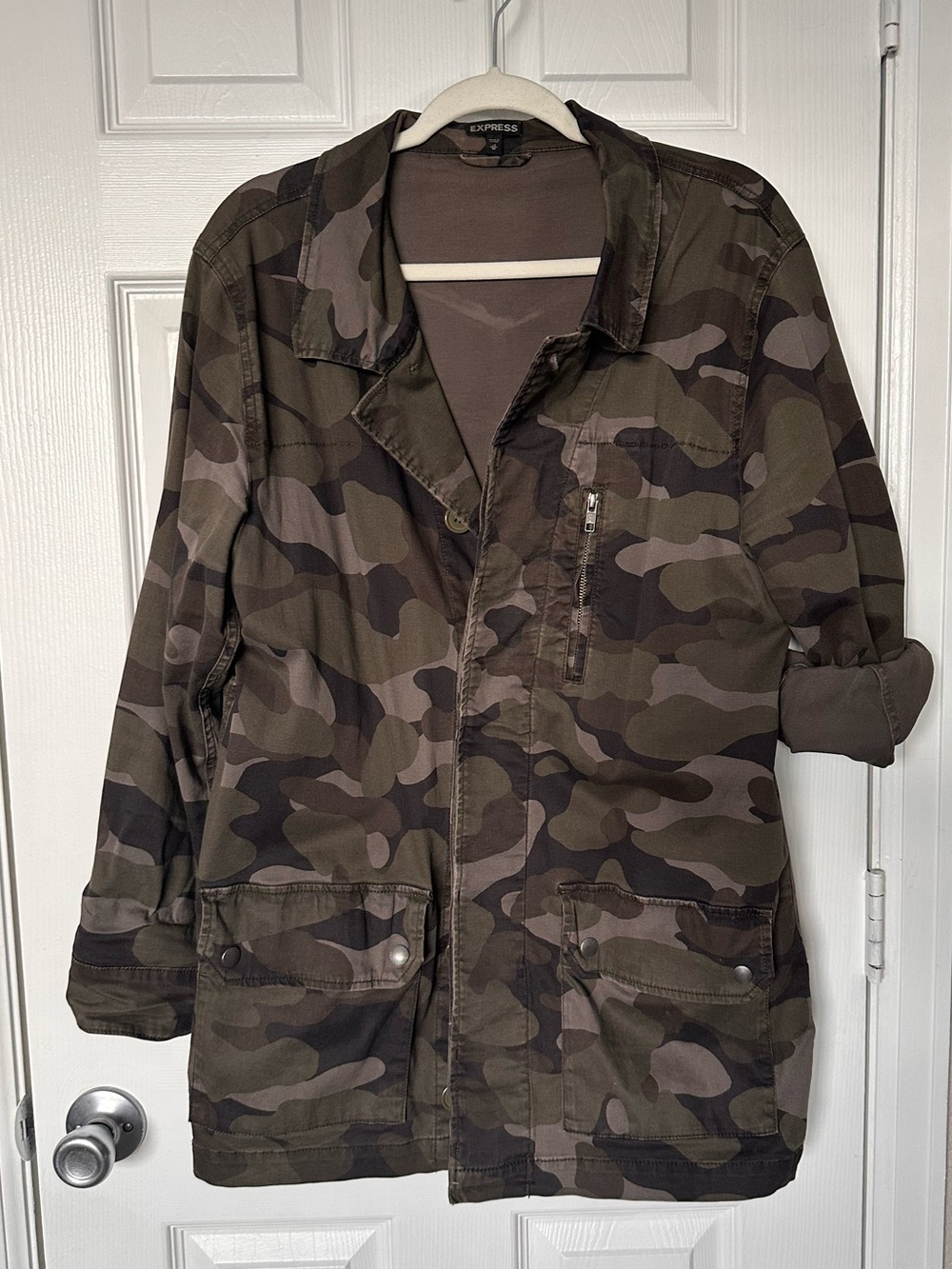 Express Oversized Camouflage Jacket